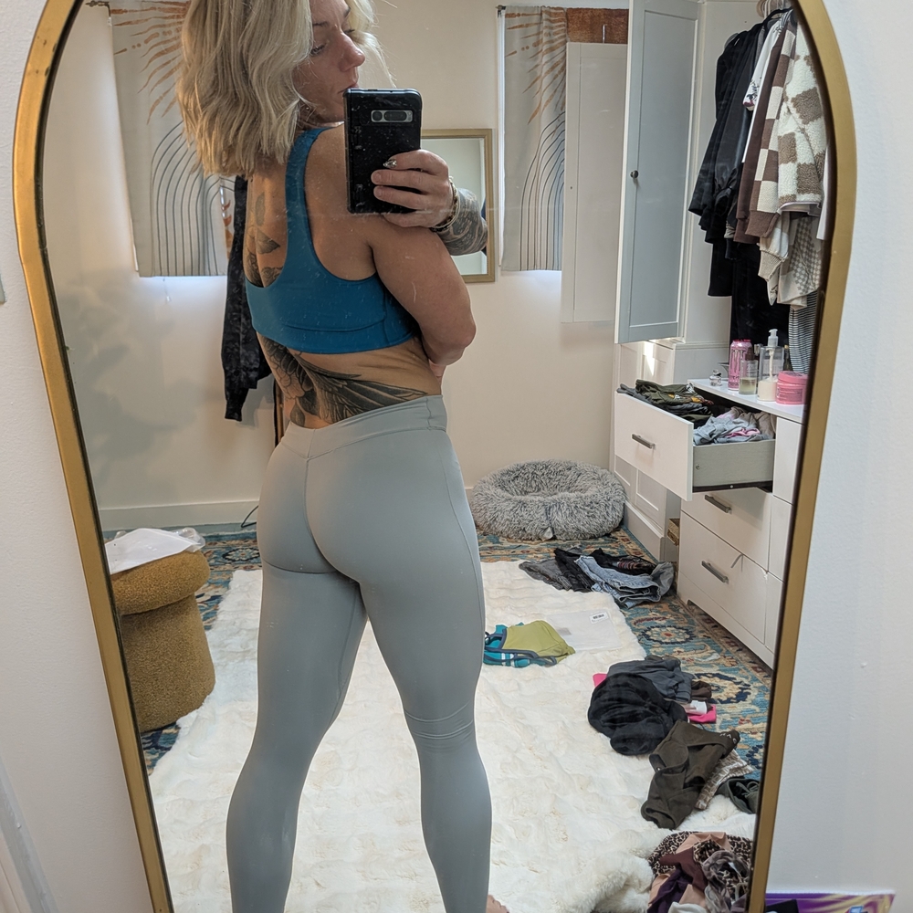 Women’s High-Waist Performance Leggings - Light Gray